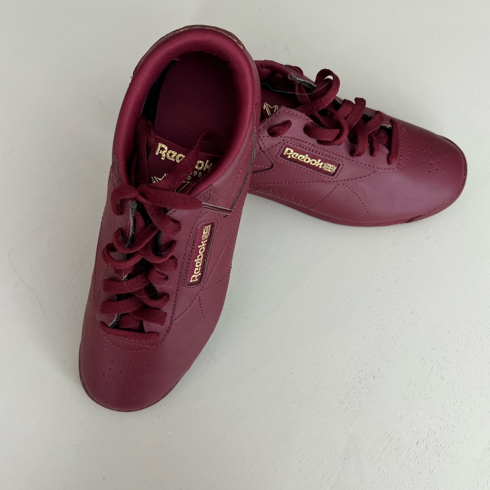 Reebok Burgundy Sneakers